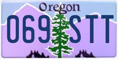 OR license plate 069STT