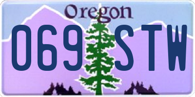 OR license plate 069STW
