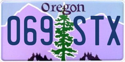OR license plate 069STX