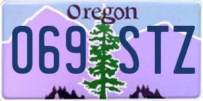 OR license plate 069STZ