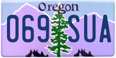 OR license plate 069SUA