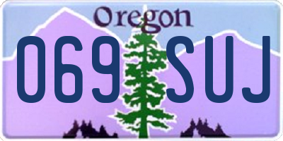 OR license plate 069SUJ