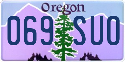 OR license plate 069SUO