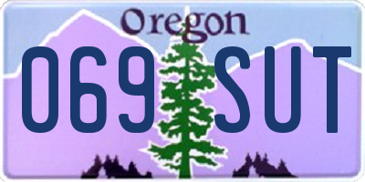 OR license plate 069SUT
