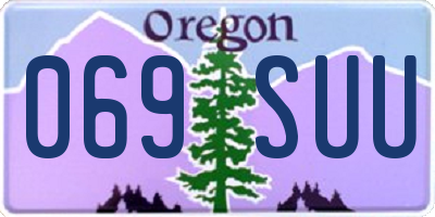 OR license plate 069SUU