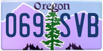 OR license plate 069SVB