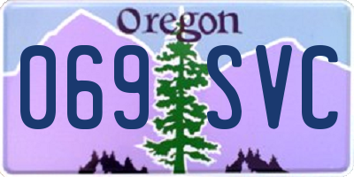OR license plate 069SVC