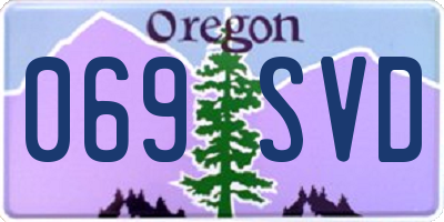 OR license plate 069SVD