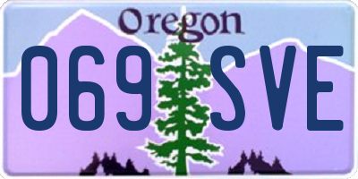 OR license plate 069SVE