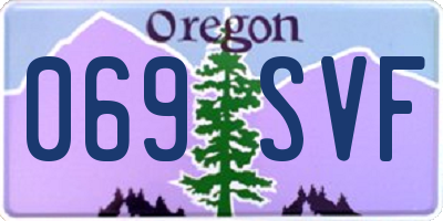 OR license plate 069SVF