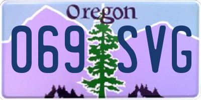 OR license plate 069SVG