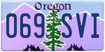OR license plate 069SVI