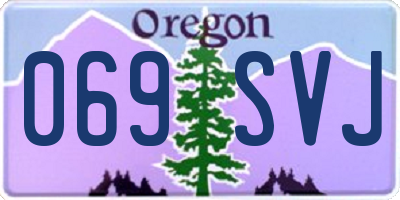 OR license plate 069SVJ
