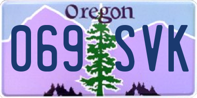 OR license plate 069SVK