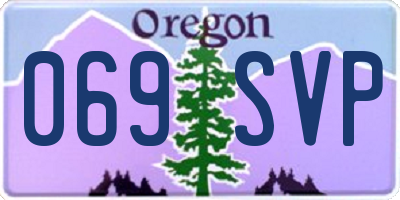 OR license plate 069SVP