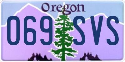 OR license plate 069SVS