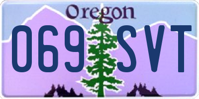 OR license plate 069SVT