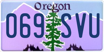 OR license plate 069SVU