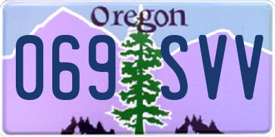 OR license plate 069SVV