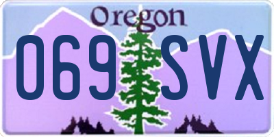 OR license plate 069SVX