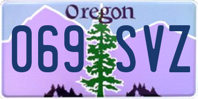 OR license plate 069SVZ