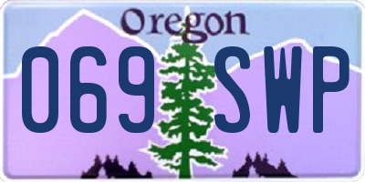 OR license plate 069SWP
