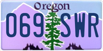 OR license plate 069SWR