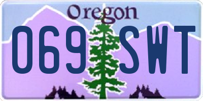 OR license plate 069SWT