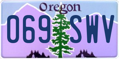 OR license plate 069SWV