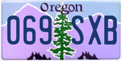 OR license plate 069SXB