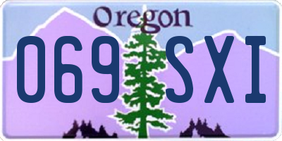 OR license plate 069SXI