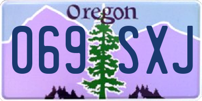 OR license plate 069SXJ