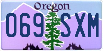 OR license plate 069SXM