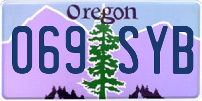 OR license plate 069SYB