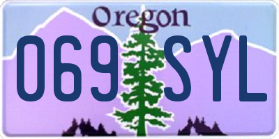 OR license plate 069SYL