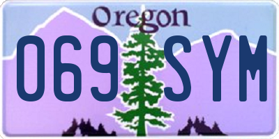 OR license plate 069SYM