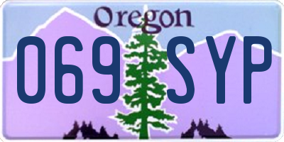 OR license plate 069SYP