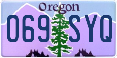 OR license plate 069SYQ