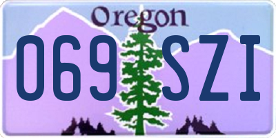 OR license plate 069SZI