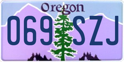 OR license plate 069SZJ