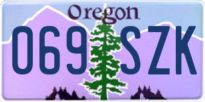 OR license plate 069SZK