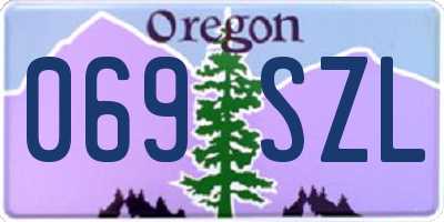 OR license plate 069SZL