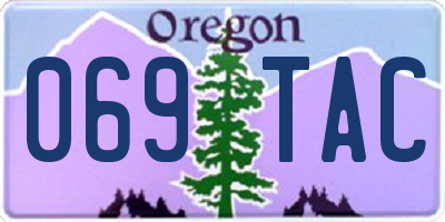OR license plate 069TAC