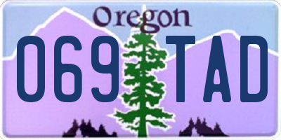 OR license plate 069TAD