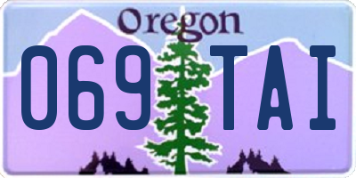 OR license plate 069TAI