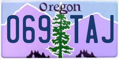 OR license plate 069TAJ
