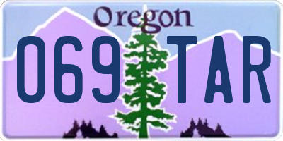 OR license plate 069TAR