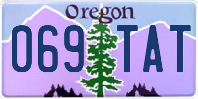 OR license plate 069TAT