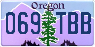 OR license plate 069TBB