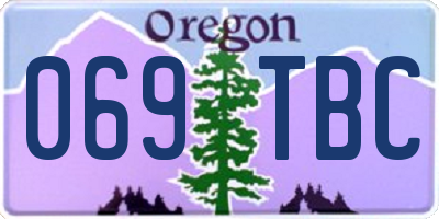 OR license plate 069TBC